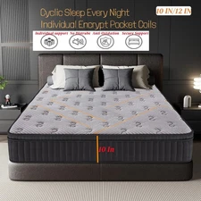 12" King Queen Full Hybrid Innnerspring Cool Memory Gel Foam 12 in Comfortable