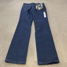 Wrangler Jeans Mens 31x34 Blue Slim Fit Silver Edition Cowboy Bootcut Denim