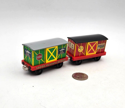 Thomas & Friends Take & Play Along Diecast Train Mine + Museum Magic Box Car Lot