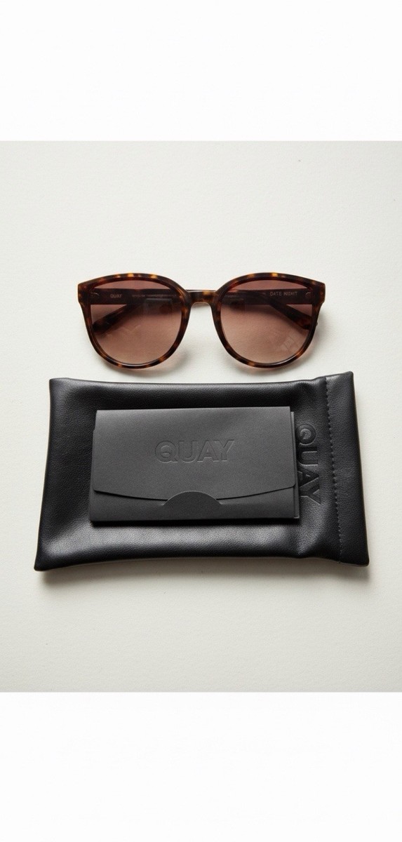 Quay Australia Date Night Tortoiseshell Sunglasses-Brown  display picture 2