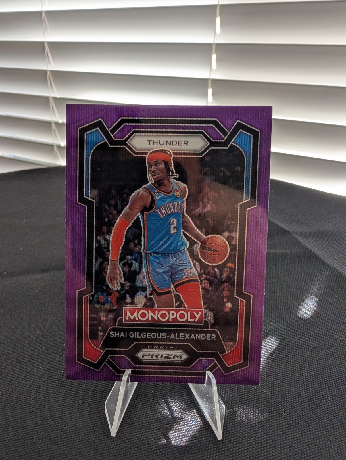 2023-24 Panini Prizm Monopoly - Shai Gilgeous-Alexander #61 Purple Wave Prizm