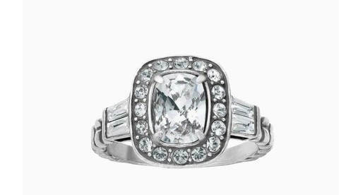 Brighton Reina Kristall Silber Ring GRÖSSE 9 NWoutlet Etikett