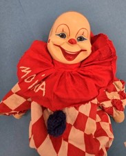 Vintage 1950s Gund Creation 18" Scary Laughing Clown Doll Creepy