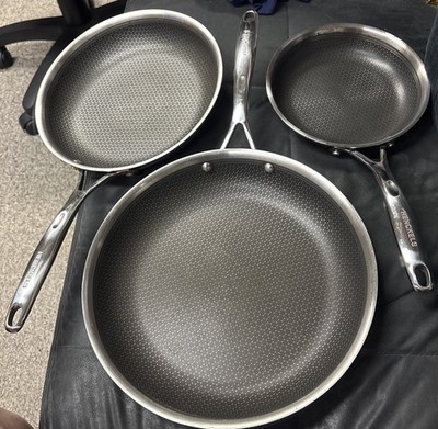 Henckels Paradigm  3-Piece Skillet Set Tri-ply Stainless Steel 3-Layer Nonstick