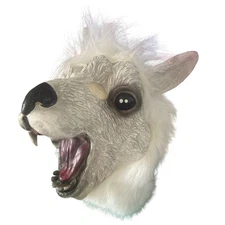 Celebrate Halloween Llama Mask NWT Adult Funny Animal Costume Head Cosplay