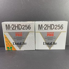 2 New Sealed Boxes Verbatim Datalife Super PRO M-2HD 256 5.25" Floppy Disks 20