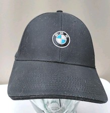 Mens BMW Lifestyle Embroidered Leather Strapback Dad Cap Adjustable.