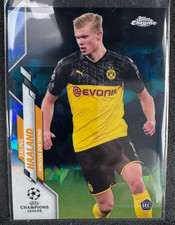 2019-20 Topps Chrome Sapphire Erling Haaland RC Rookie Card #74 Dortmund BVB. rookie card picture
