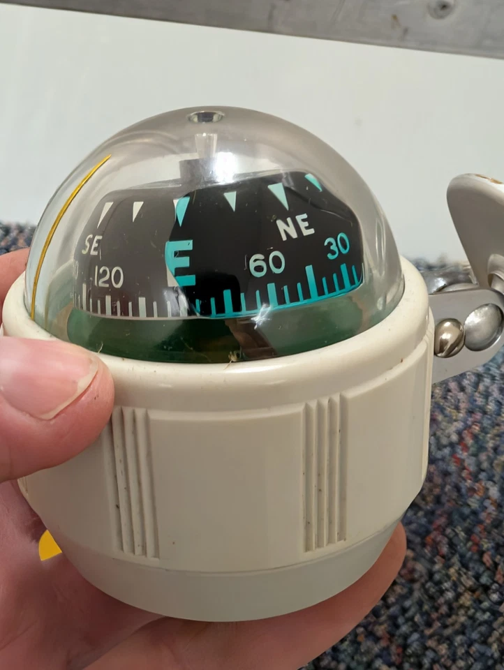 USADO AÑOS 50 60 GUÍA AÉREA VISI DOMO AUTOMÓVIL ACCESORIO BRÚJULA TABLERO CHEVROLET Foto 3 de 4