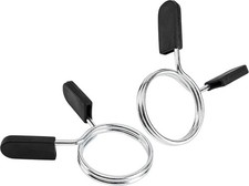2 Pcs Barbell Weight Bars Clips Clamps 2 Inch for Olympic Bar Spring Lock Collar