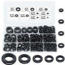 Rubber Grommet Set of 215pcs Perfect for Electrical and Plumbing Tasks