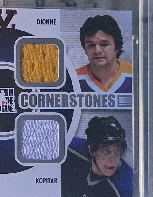 08-09 ITG Ultimate Vault Kopitar / Dionne / Sawchuk / Blake Cornerstones #1/1 - Image 3 of 4