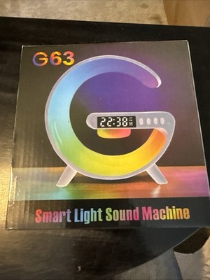NEW IN BOX G63 SMART LIGHT SOUND MACHINE ALARM CLOCK ANSWER PHONE