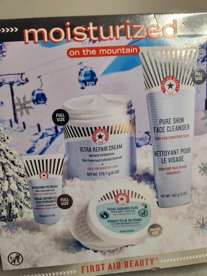 Набор из 4 увлажняющих кремов и очищающих средств First Aid Beauty Moisturized On The Mountain запечатанный - Изображение 2 из 4