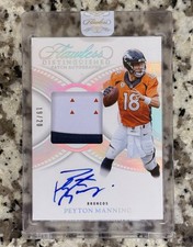 2025 Flawless Peyton Manning DISTINGUISHED PATCH AUTOGRAPHS SILVER #/20 SEALED