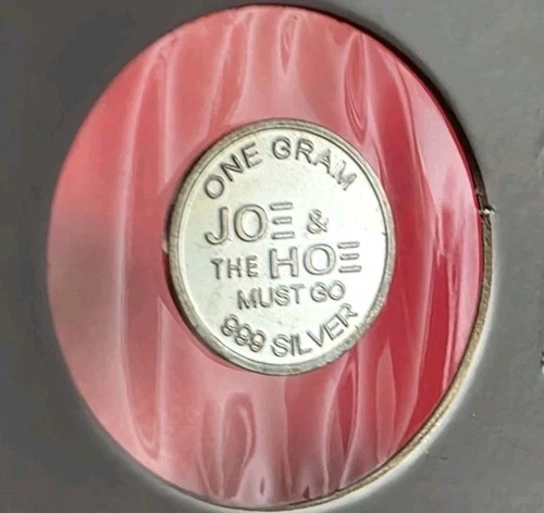 "Joe & The Hoe Must Go" - 1 Gram .999 Fine Pure Silver Mini Proof Round Coin