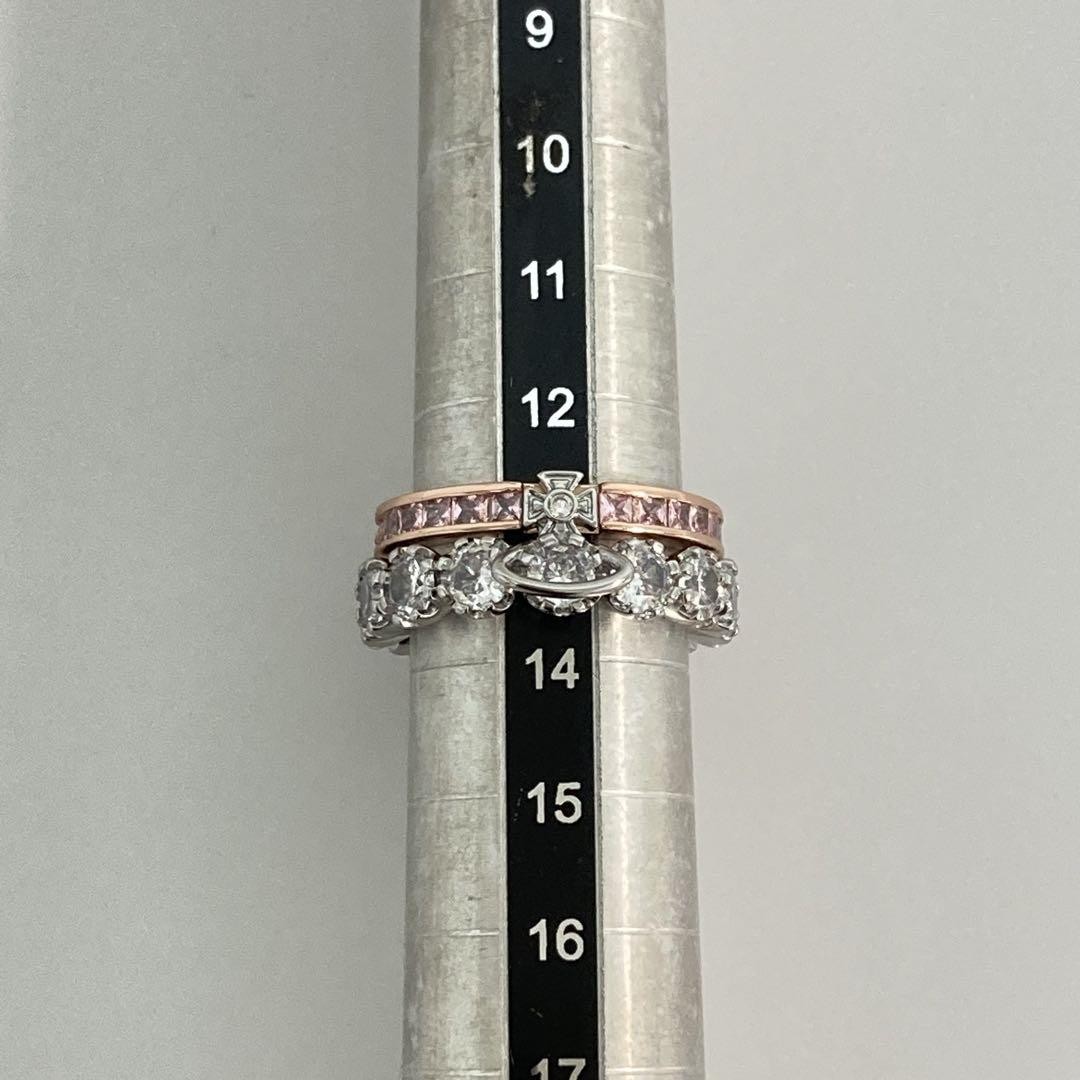 Vivienne Westwood｜コンビリング／シルバー×ピンクゴールド Vivienne Westwood Ring Size 6.5-7 Combination Silver Pink Rose