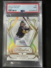 2024 PANINI FLAWLESS ETHAN SALAS GOLD 02/10 PSA 9 SAN DIEGO PADRES POP 1