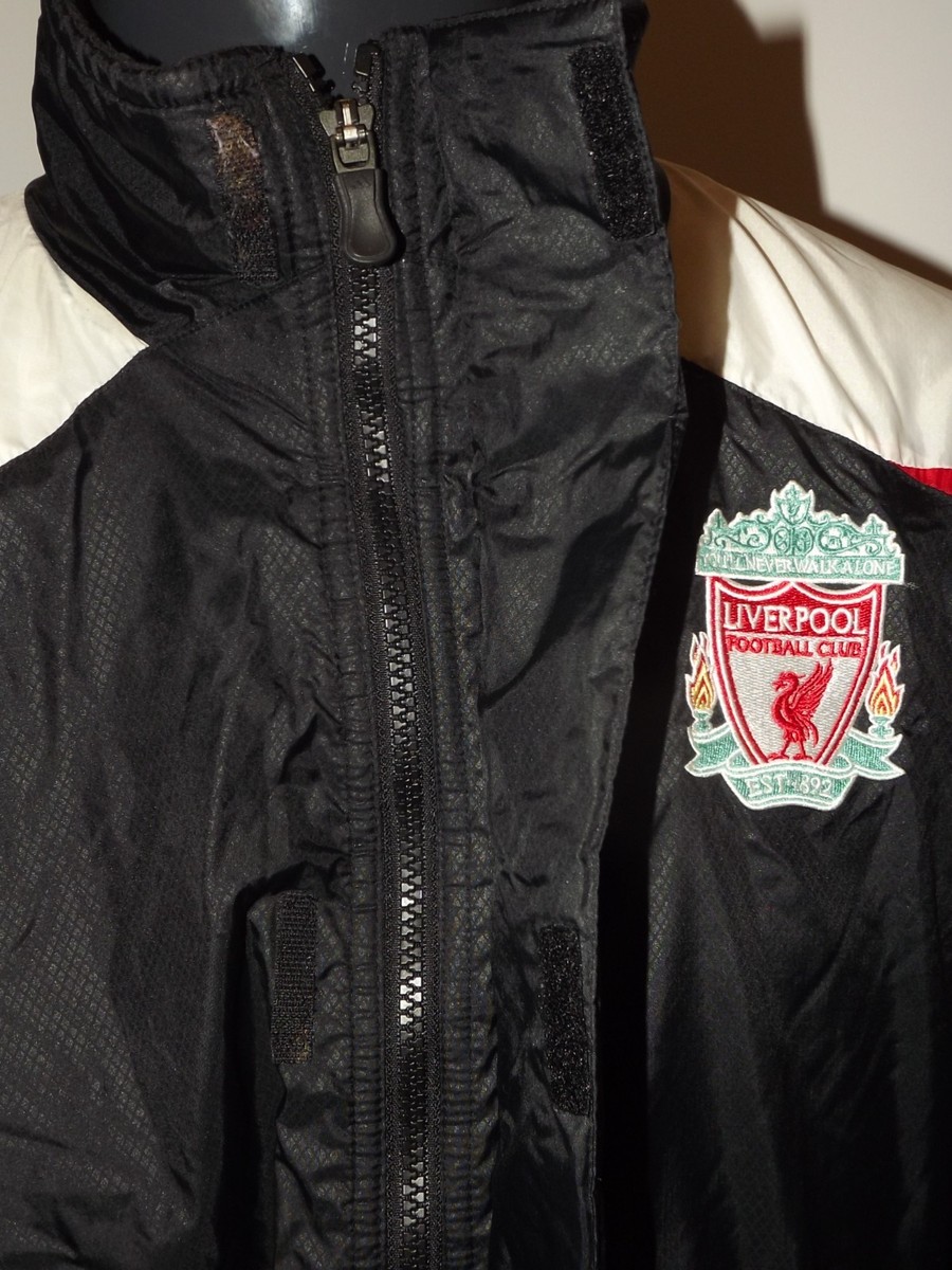Vintage 2007-08 Liverpool Adidas Padded Bench Coat Size M