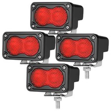 2pcs 3inch Led Cube Pods Work Lights Fog Driving Lamp Off Road Atv 4wd Truck Suv