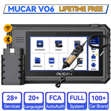MUCAR VO6 Full System Diagnostic Tool OBD2 Scanner 28 Resets FCA With Endoscope
