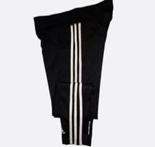 Adidas Women Pant Climalite Black Running Yoga Athletic Poly/Spandex Medium New
