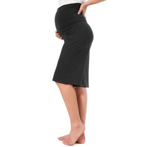 Premaman Pantaloni Gravidanza Yoga da Corsa sopra il Pancione Mezzo  Lunghezza | eBay