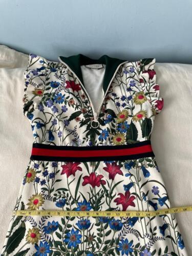 Gucci Floral Print Zip-Front Mini Dress - Picture 17 of 20