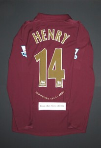 Thierry Henry Arsenal Jersey Long Sleeve for sale | eBay