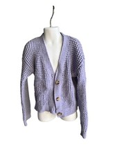 NEW Cat  Jack Girl's Purple Cardigan Sweater Size S 6/7
