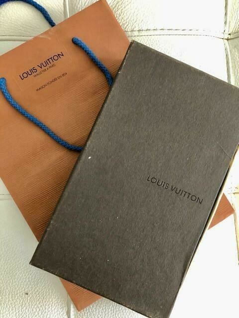 Vntg Louis Vuitton Empty Sliding Storage Bag Box For Wallet Clutch