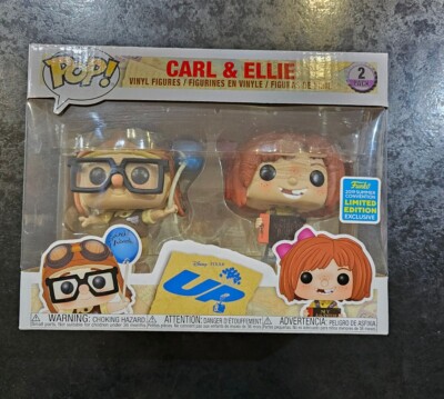 Carl and Ellie Disney Pixar Up Funko Pop Rare Limited Edition