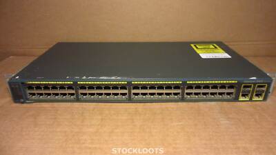 Cisco WS-C2960-48TC-L v03 Catalyst 2960 48-Port 10/100 & 2 T/SFP Switch + EARS