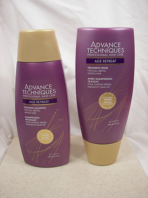 New Avon Advance Techniques Age Retreat Shampoo & Treatment Rinse L@@K!!!