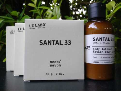 LE LABO SANTAL 33 BAR SOAP LOT OF 3 EACH 2oz + BODY LOTION 3 OZ - Picture 1 of 1