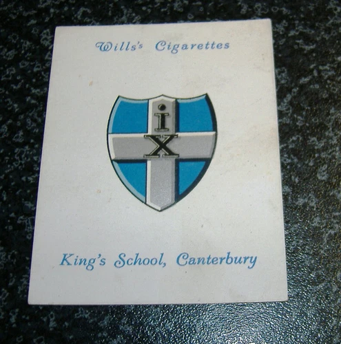 Wills (LARGE) - Arms of Public Schools 2nd Series No10 - Kings School Canterbury