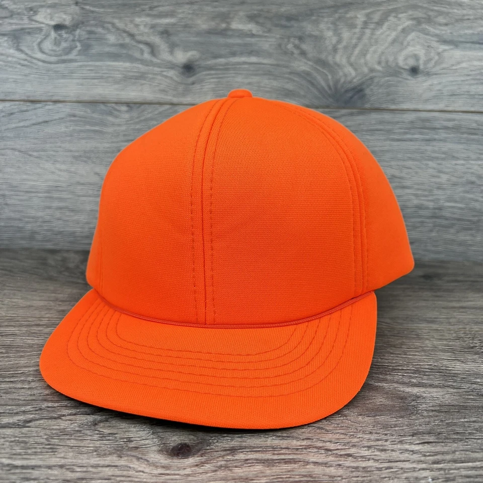 Vintage Insulated Blaze Orange Expedition Hat - Size Small - Blaze Orange - Image 2 of 4