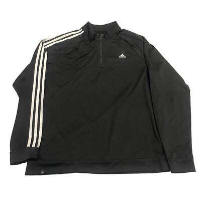 Adidas Golf Jumper 1/4 Zip Pullover Sweater waffle Lightweight Size large  UK