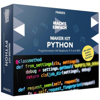 Franzis Verlag 67183 Maker Kit Python Programmieren, Raspberry Pi Maker Kit ab
