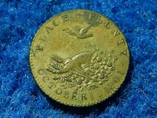 1801  Middlesex Dove and Cornucopia DH-1166 token  SCARCE