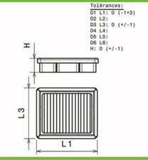 Filtre à air Land Rover FREELANDER