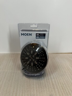 Moen 200W0BRB 8-Spray Patterns Single Wall Mount Fixed Shower Head