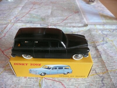 Dinky Toys Peugeot 403 Familiale Break 1/43 - Bleu, Boîte D'origine