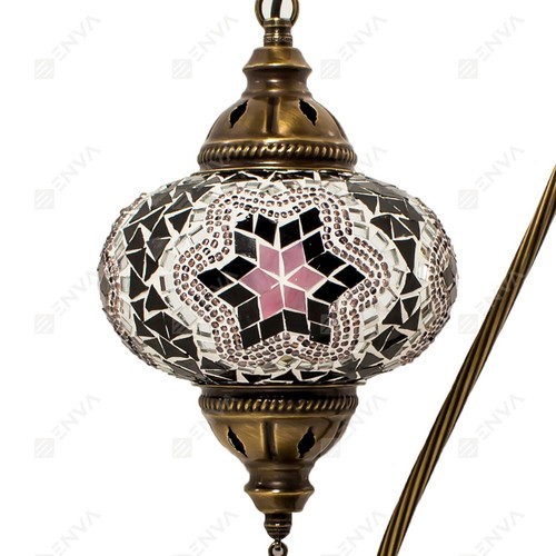 Türkisch Marokkanisch Bunte Mosaik Lampe Licht Tiffany Glas Schreibtisch Tisch KOSTENLOSE Glühbirne - Bild 63 von 76