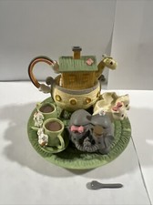1996 Enesco - Precious Moments - Noah's Ark Mini Tea Set Complete