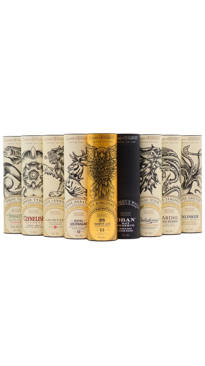 Game Of Thrones - Complete Collection Whisky (9 x 70cl) 70cl Game Of Thrones - Complete Collection Whisky (9 x 70cl) 70cl