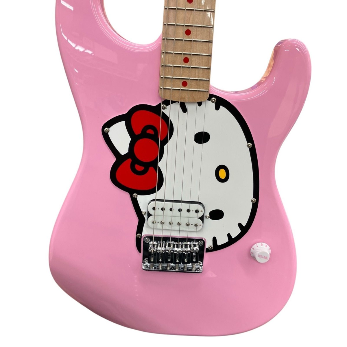Hello Kitty 50th Anniversary Squire Fender Electric Guitar Pink