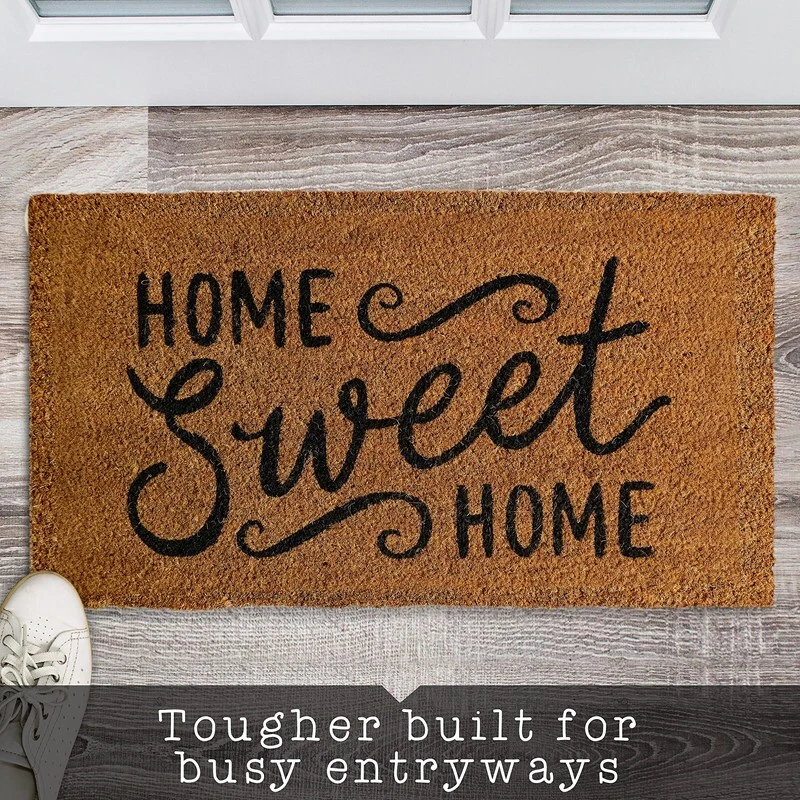 Coir Welcome Mats for Front Door Funny Door Mat Outside Farmhouse