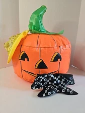 VTG Fun World Div Inflatable Halloween Pumpkin Jack-o-lantern Blow Up Toy