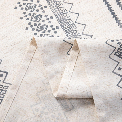 Boho Rectangle Tablecloth 60X84 Inches Linen Fabric Oblong Table Cover Farmhouse - Picture 2 of 12